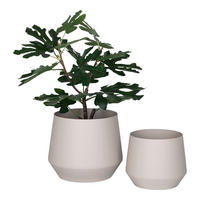 Housenordic Blumentopf Trofa sand Stahl Trofa - sand - Housenordic