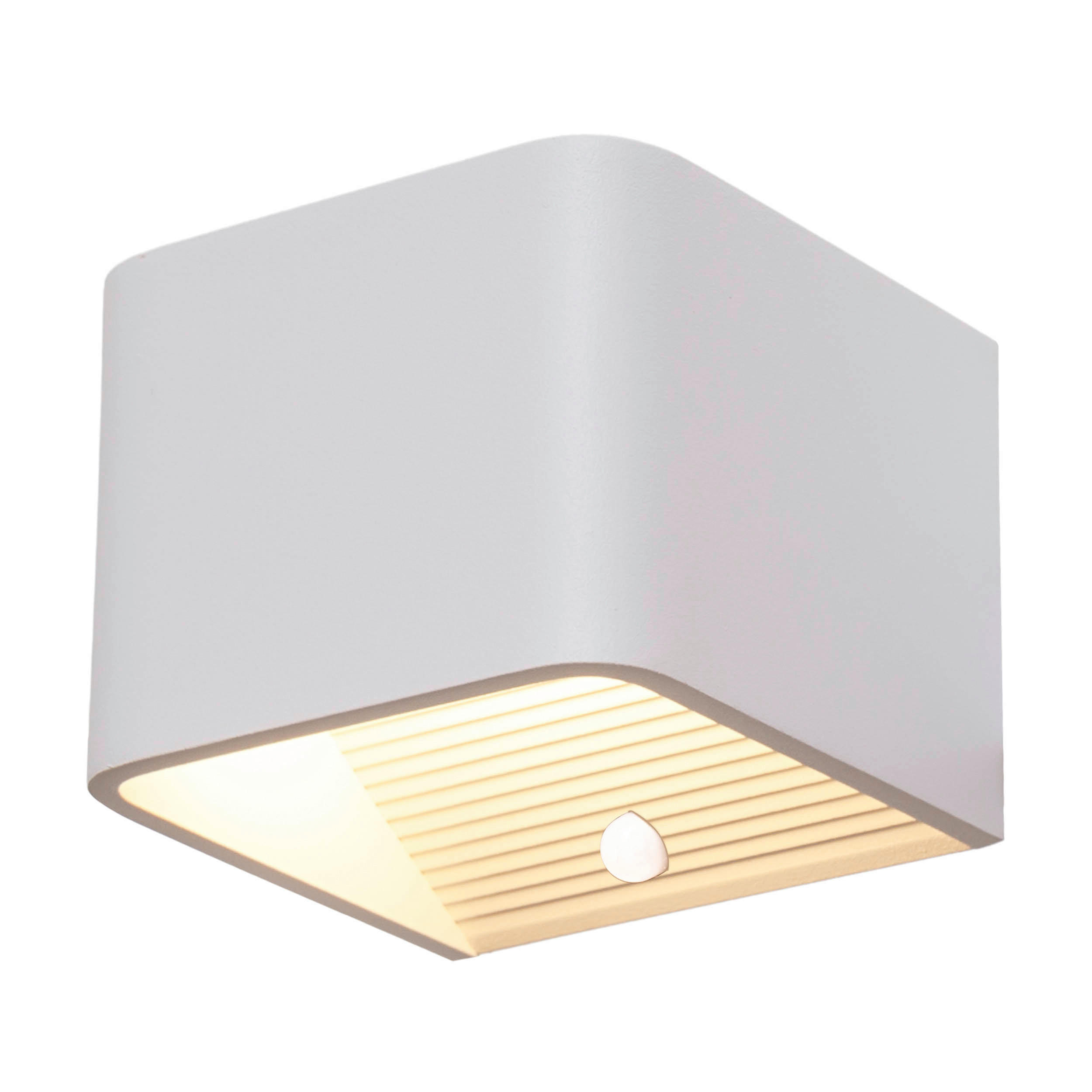 Näve Leuchten LED-Wandleuchte weiß Metall B/H/T: ca. 10x8x10 cm CUBE - weiß (10,00/8,00/10,00cm) - Näve Leuchten