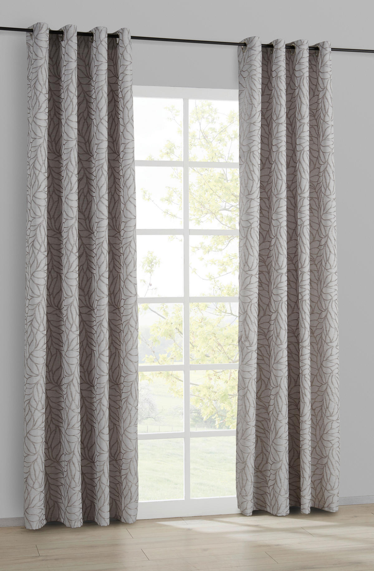 Ösenvorhang Siena taupe B/L: ca. 140x245 cm Siena - taupe (140,00/245,00cm)