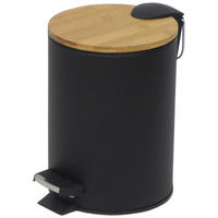 Treteimer Treteimer_Nordic_Black 3l schw. - natur/schwarz (17,00/23,00cm) - POCOline