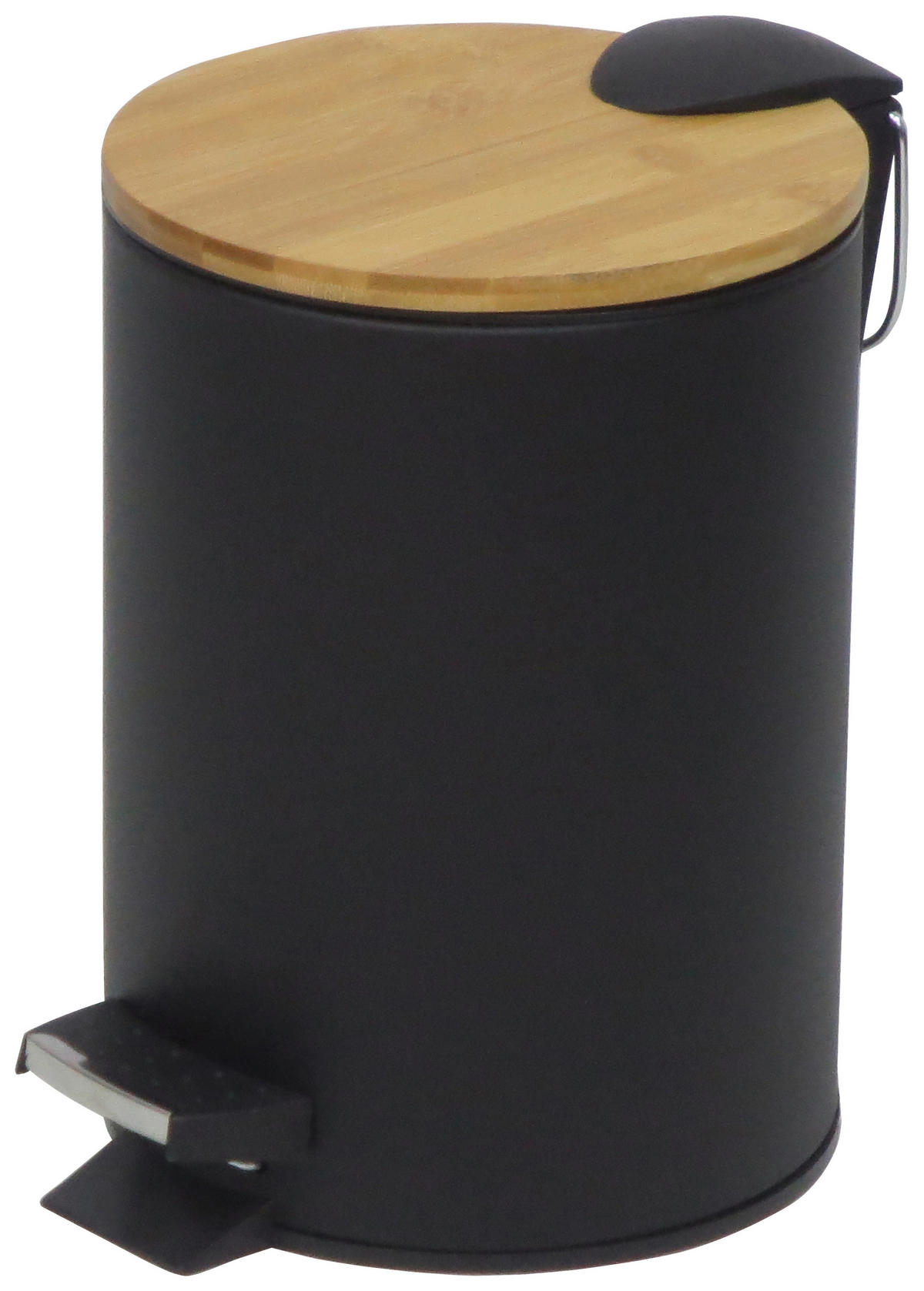 Treteimer Treteimer_Nordic_Black 3l schw. - natur/schwarz (17,00/23,00cm) - POCOline