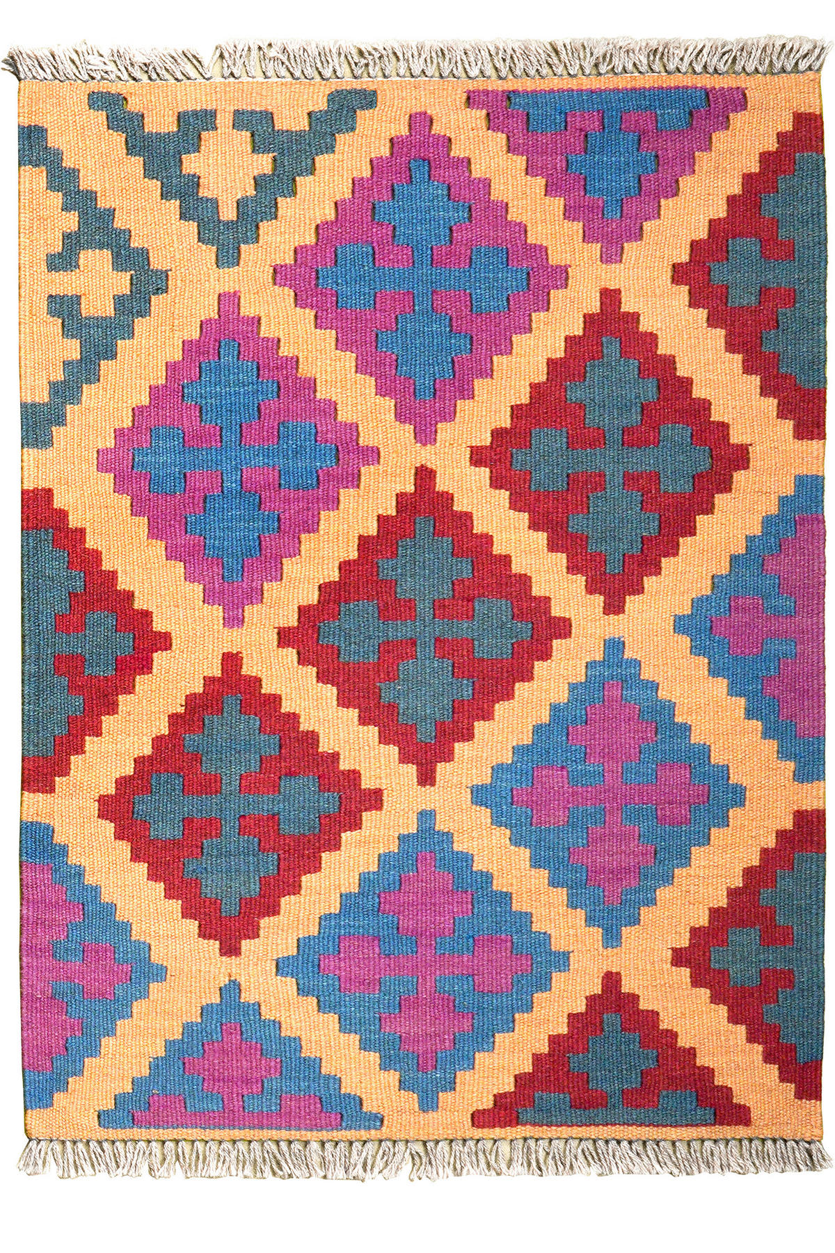 PersaTepp Teppich Kelim Gashgai bunt B/H/L: ca. 67x1x89 cm Kelim Gashgai - bunt (89,00/67,00/1,00cm) - PersaTepp