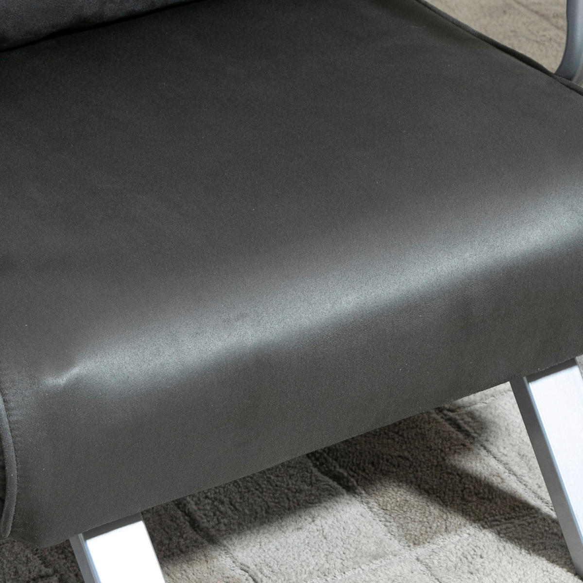 Schlafsofa 833-040 hellgrau Kunstleder B/H/T: ca. 65x80x69 cm 833-040 - hellgrau (65,00/80,00/69,00cm) - HOMCOM