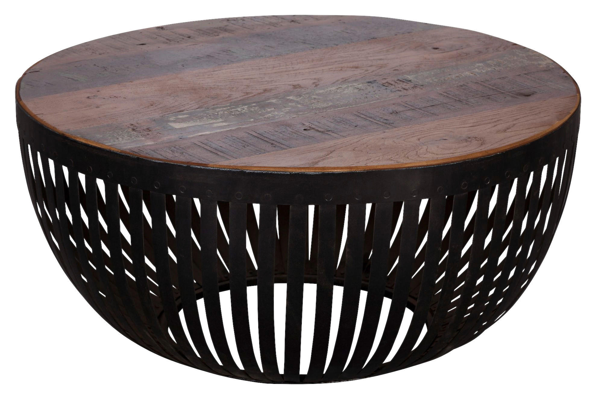 Couchtisch braun schwarz lackiert B/H/T: ca. 70x33x70 cm Couchtisch - braun/schwarz (70,00/33,00/70,00cm) - Wohnling