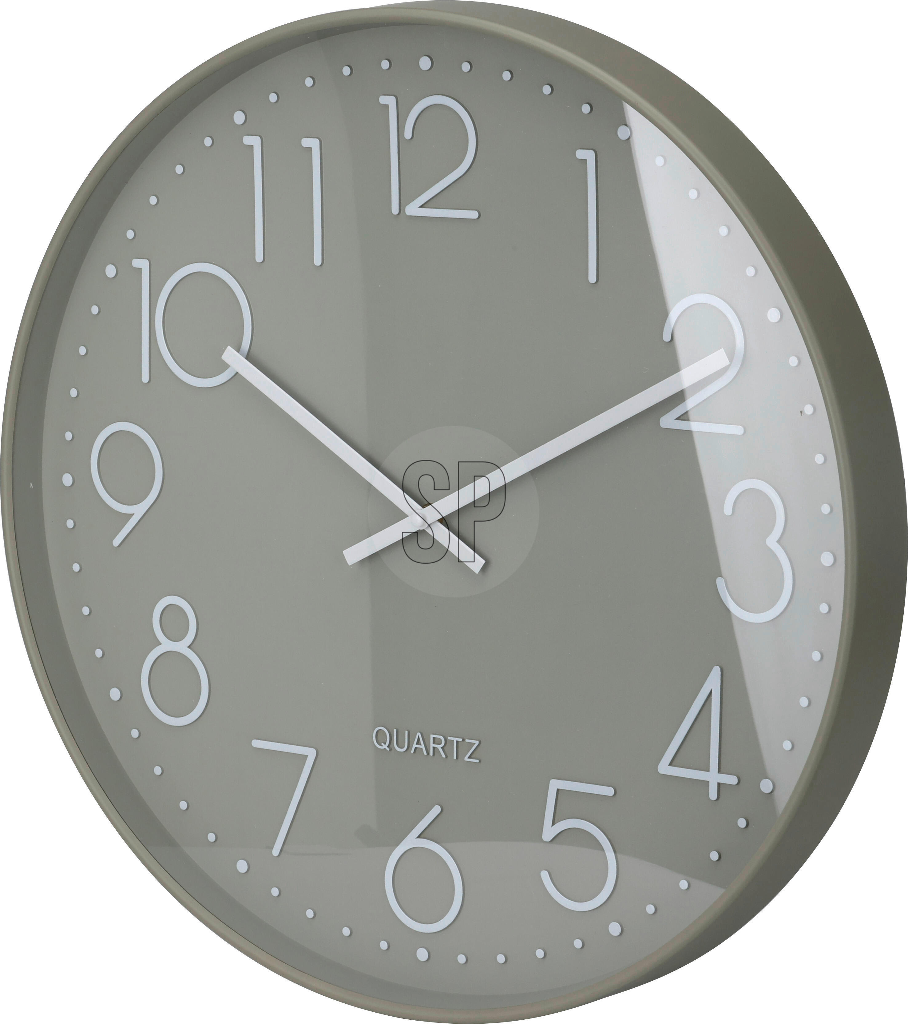 Wanduhr weiß B/H/L: ca. 53x5,4x54 cm Wanduhr - (54,00/53,00/5,40cm)