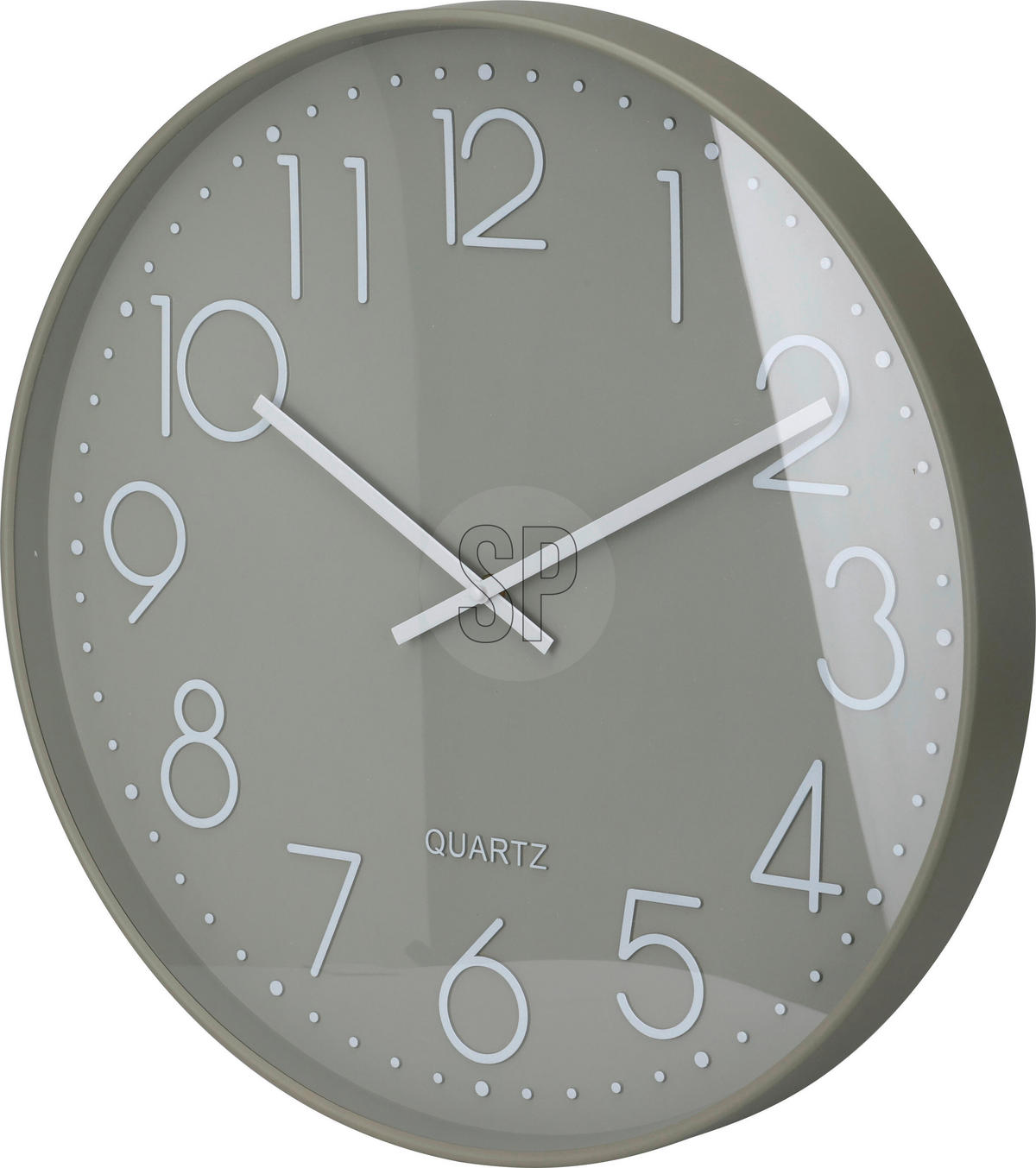 Wanduhr weiß B/H/L: ca. 53x5,4x54 cm Wanduhr - (54,00/53,00/5,40cm)