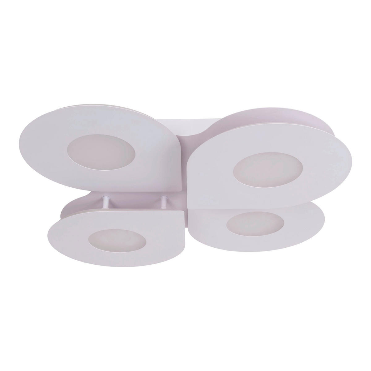 Näve Leuchten LED-Deckenleuchte weiß Metall Kunststoff B/H/T: ca. 50x8x50 cm SMILLA - weiß (50,00/8,00/50,00cm) - Näve Leuchten