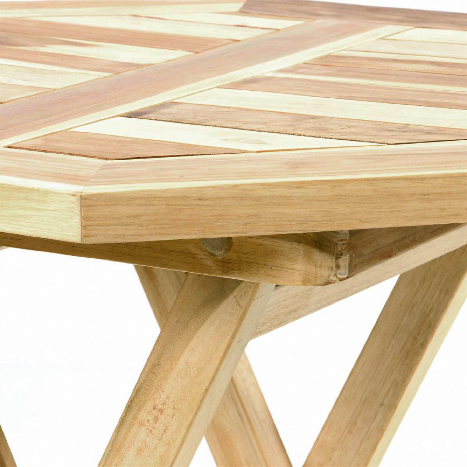 Thumbnail - VCM Beistelltisch natur Holz H/D: ca. 75x60 cm