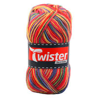 Handstrickgarn Sox rot L: ca. 42000 cm Sox - rot/Multi (42000,00cm) - Twister