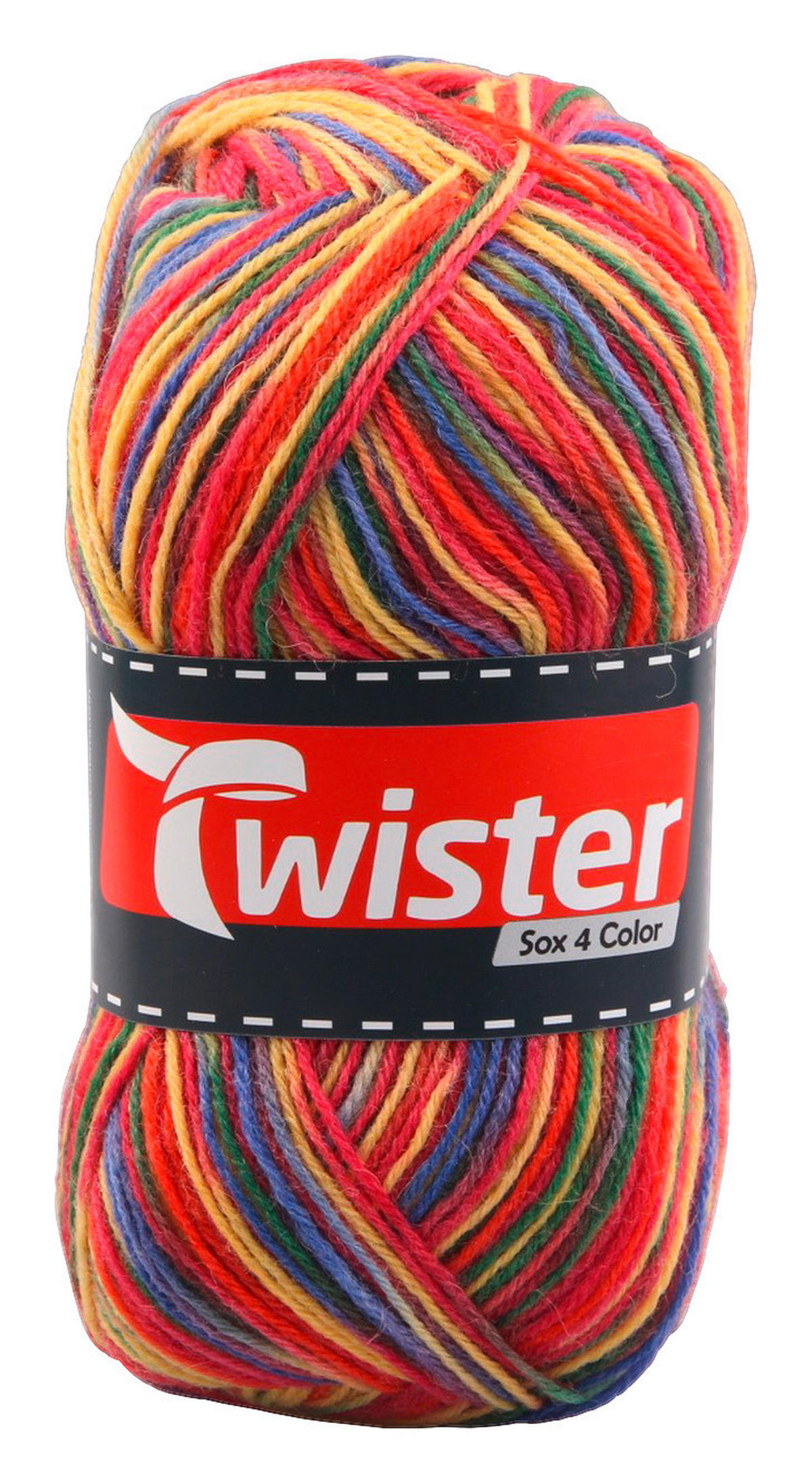 Handstrickgarn Sox rot L: ca. 42000 cm Sox - rot/Multi (42000,00cm) - Twister