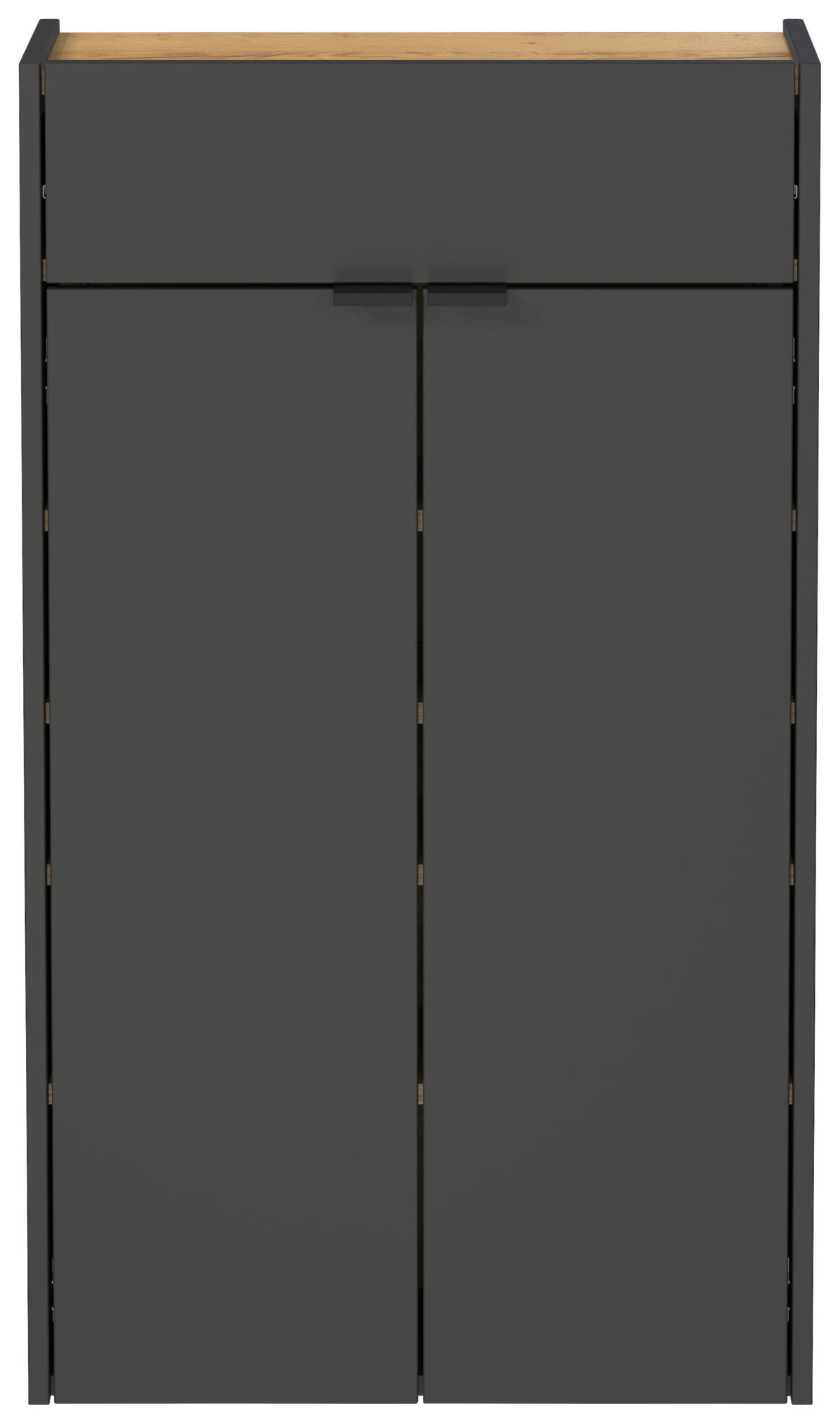 Mehrzweckschrank 1397-549 Graphit Optik Eiche Navarra Nachbildung B/H/T: ca. 56x97x22 cm 1397-549 - Eiche/Graphit (56,00/97,00/22,00cm) - Germania