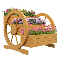 Outsunny Hochbeet natur Edelstahl B/H/L: ca. 62x61x57 cm Hochbeet - natur (57,00/62,00/61,00cm) - Outsunny