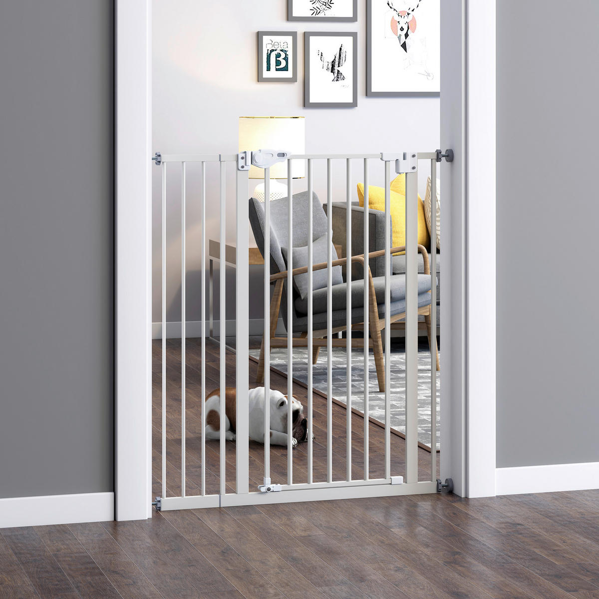 PawHut Türschutzgitter Türschutzgitter - (86,00/104,00cm) - PawHut