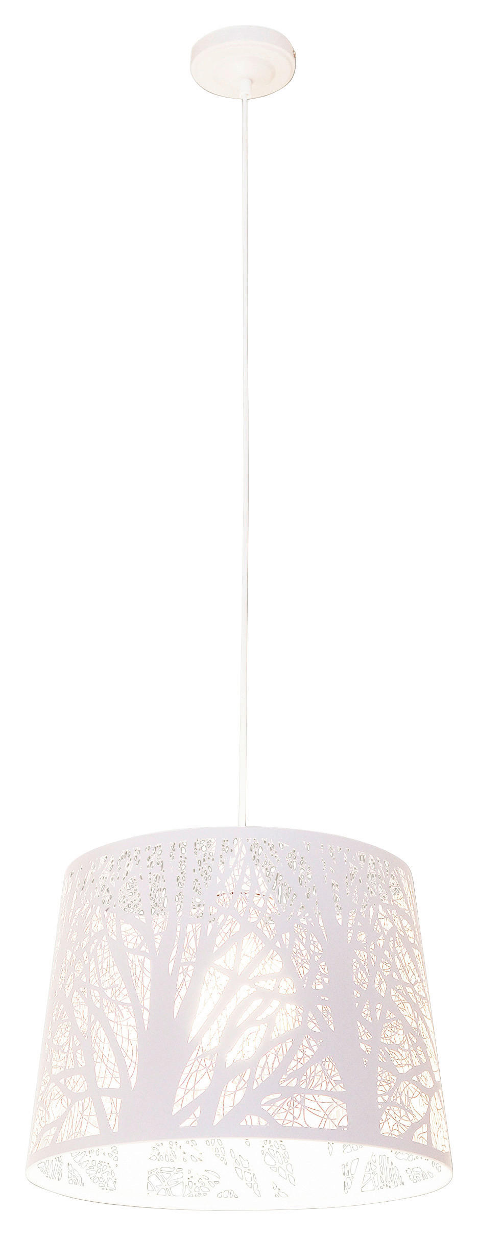 Näve Leuchten Pendelleuchte weiß Kunststoff Metall B/H/T/D: ca. 35x110x35x35 cm E27 1 Brennstellen WHITE WOOD - weiß (35,00/110,00/35,00cm) - Näve Leuchten