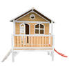 AXI Spielhaus Stef braun B/H/L: ca. 349x233x212 cm Stef - braun/weiß (212,00/349,00/233,00cm) - AXI