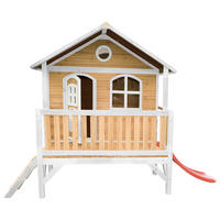 AXI Spielhaus Stef braun B/H/L: ca. 349x233x212 cm Stef - braun/weiß (212,00/349,00/233,00cm) - AXI