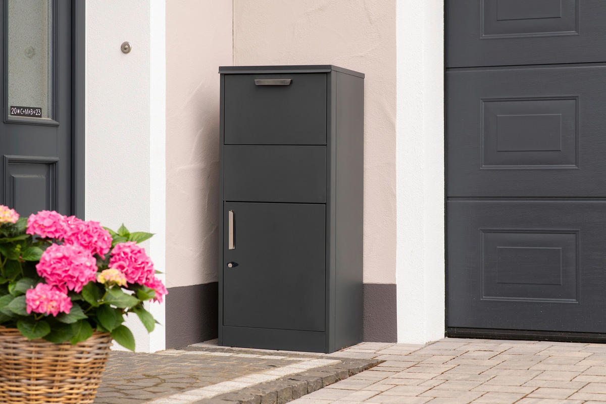 Westmann Paketbox Pepe anthrazit B/H/T: ca. 50x114x39 cm Pepe - anthrazit (50,00/114,00/39,00cm) - Westmann