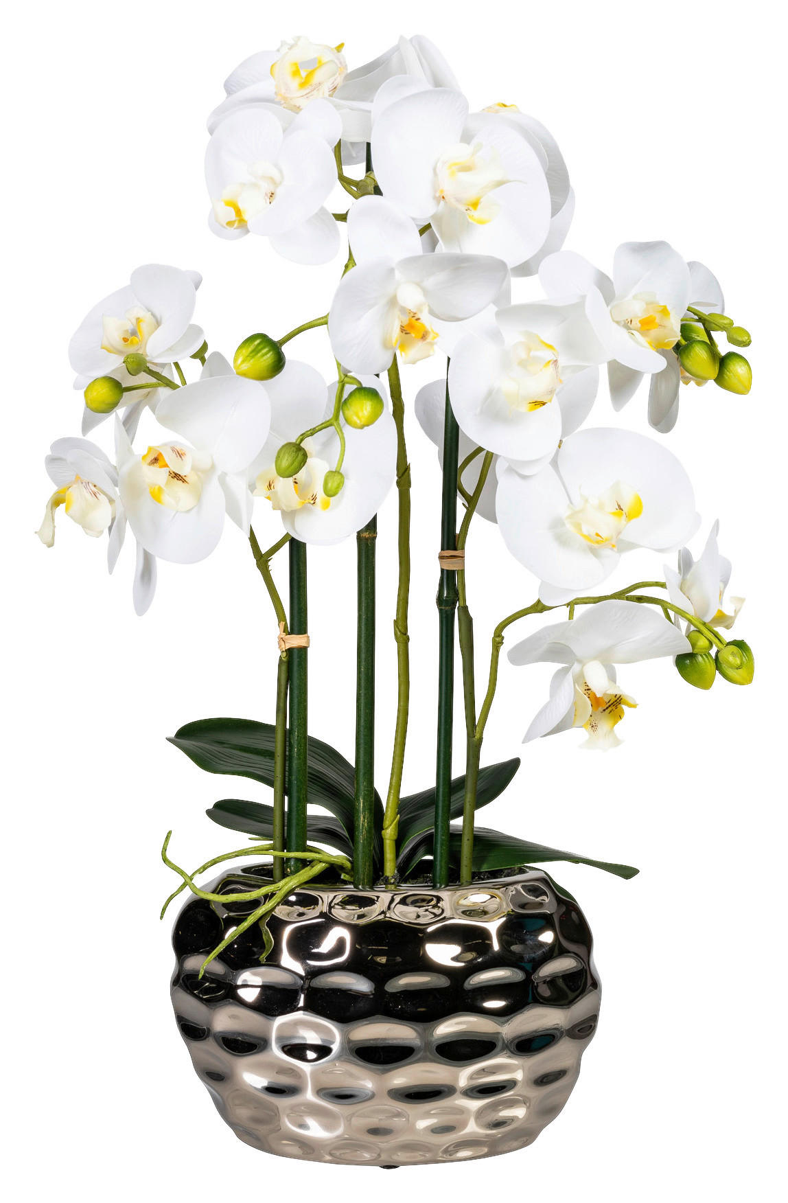 Orchidee weiß Kunststoff H: ca. 55 cm Orchidee - weiß (55,00cm)