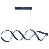 LED-Pendelleuchte mattschwarz Metall B/H/L: ca. 18x120x107 cm LED-Pendelleuchte_Malte - mattschwarz (107,00/18,00/120,00cm)