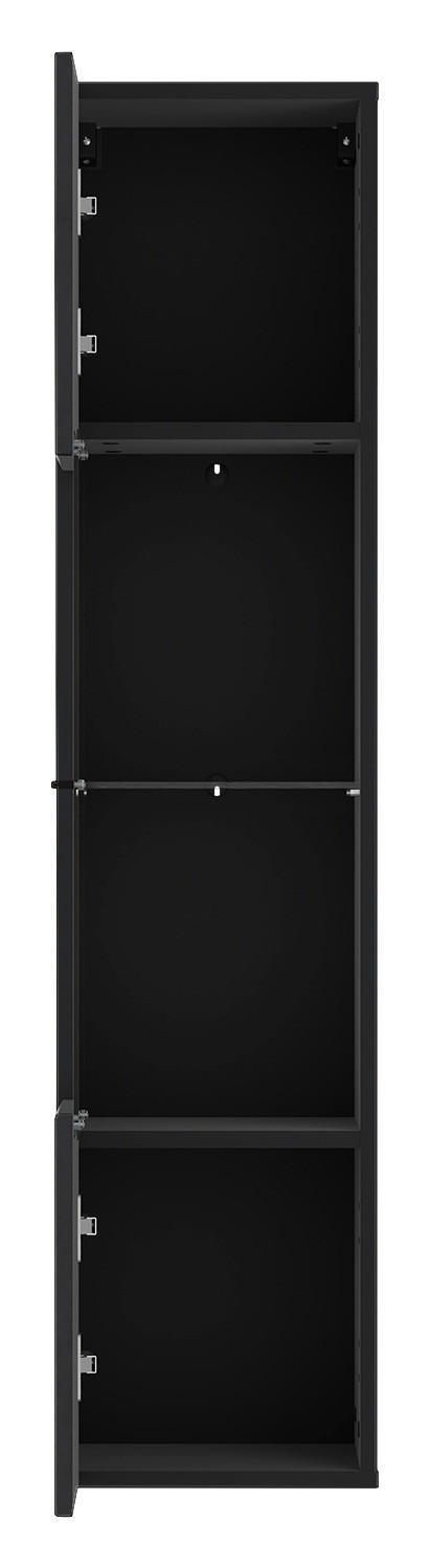 Vitrine Otis schwarz Hochglanz B/H/T: ca. 30x130x35 cm Otis - schwarz (30,00/130,00/35,00cm)