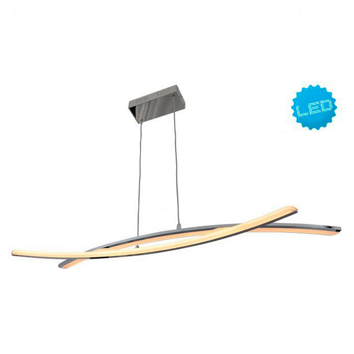 Näve Leuchten LED Pendelleuchte NV7063442 Theo - silber (32,00/72,00/120,00cm) - Näve Leuchten