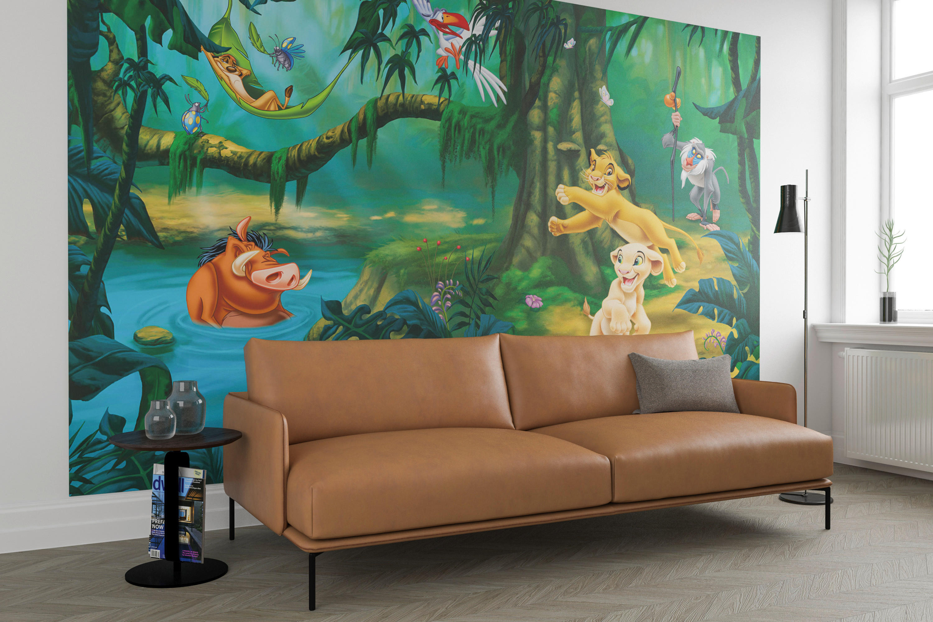 Komar Fototapete Simba and Friends B/L: ca. 368x248 cm Simba and Friends - (368,00/248,00cm) - Komar