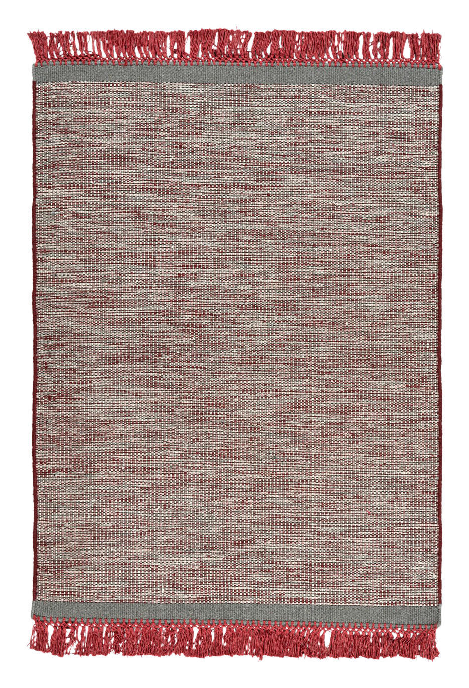 Arte Espina Kurzflorteppich Nomad 8064 grau B/L: ca. 170x240 cm Nomad 8064 - rot/grau (170,00/240,00cm) - Arte Espina