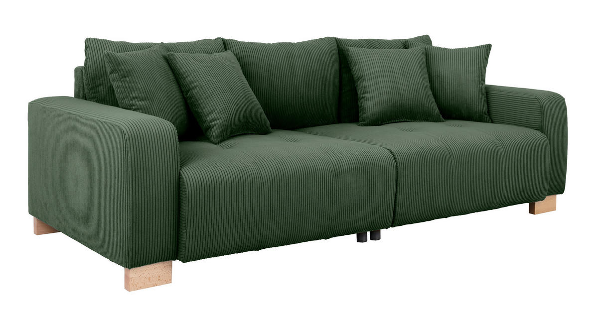 Big Sofa Alpha New grün Microfaser B/H/T: ca. 244x85x112 cm Alpha New - buche/grün (244,00/85,00/112,00cm)