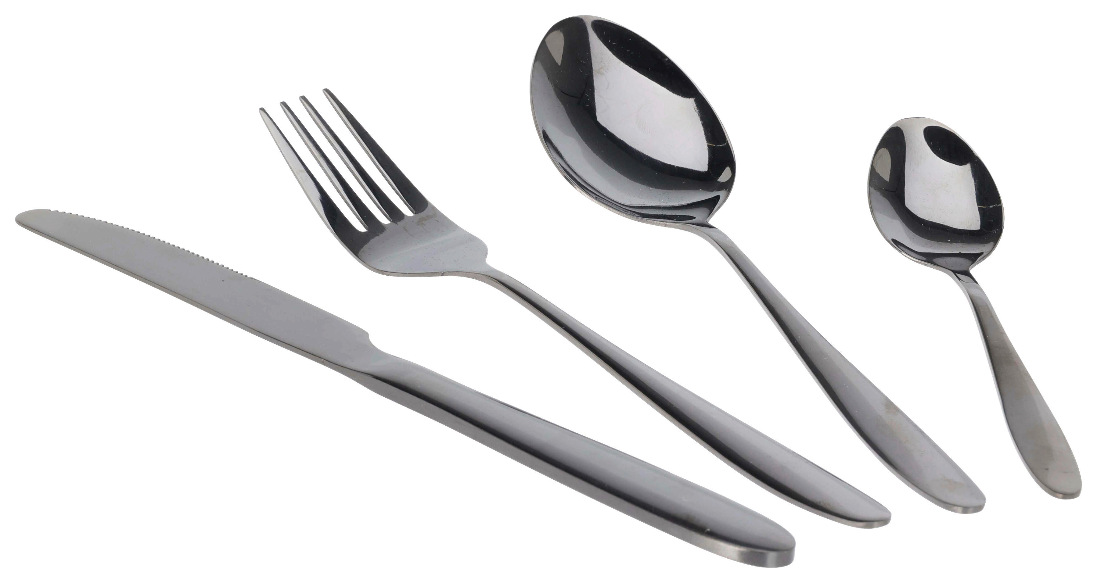 Besteckset schwarz Edelstahl 24 tlg. Besteckset_24tlg. - schwarz (25,00/37,50/5,00cm)