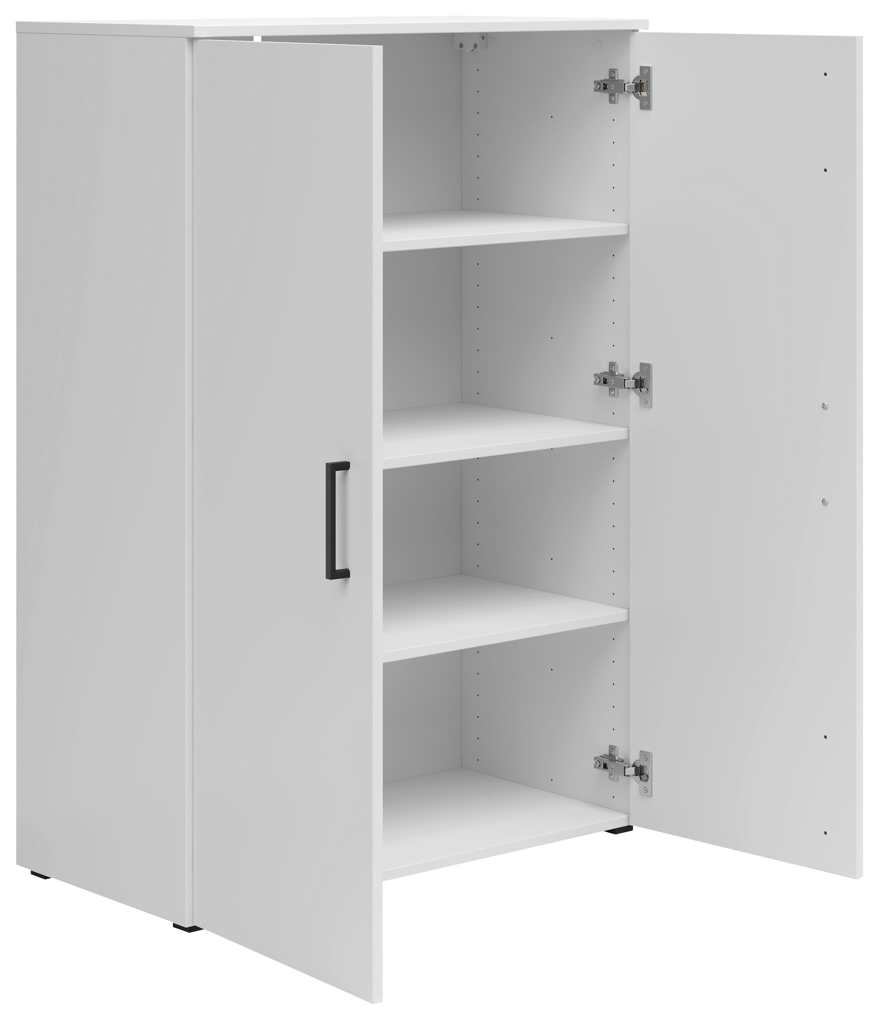 Kommode Multi-Stauraum Typ 31 weiß B/H/T: ca. 80x115x40 cm Multi-Stauraum Typ 31 - weiß (80,00/115,00/40,00cm)