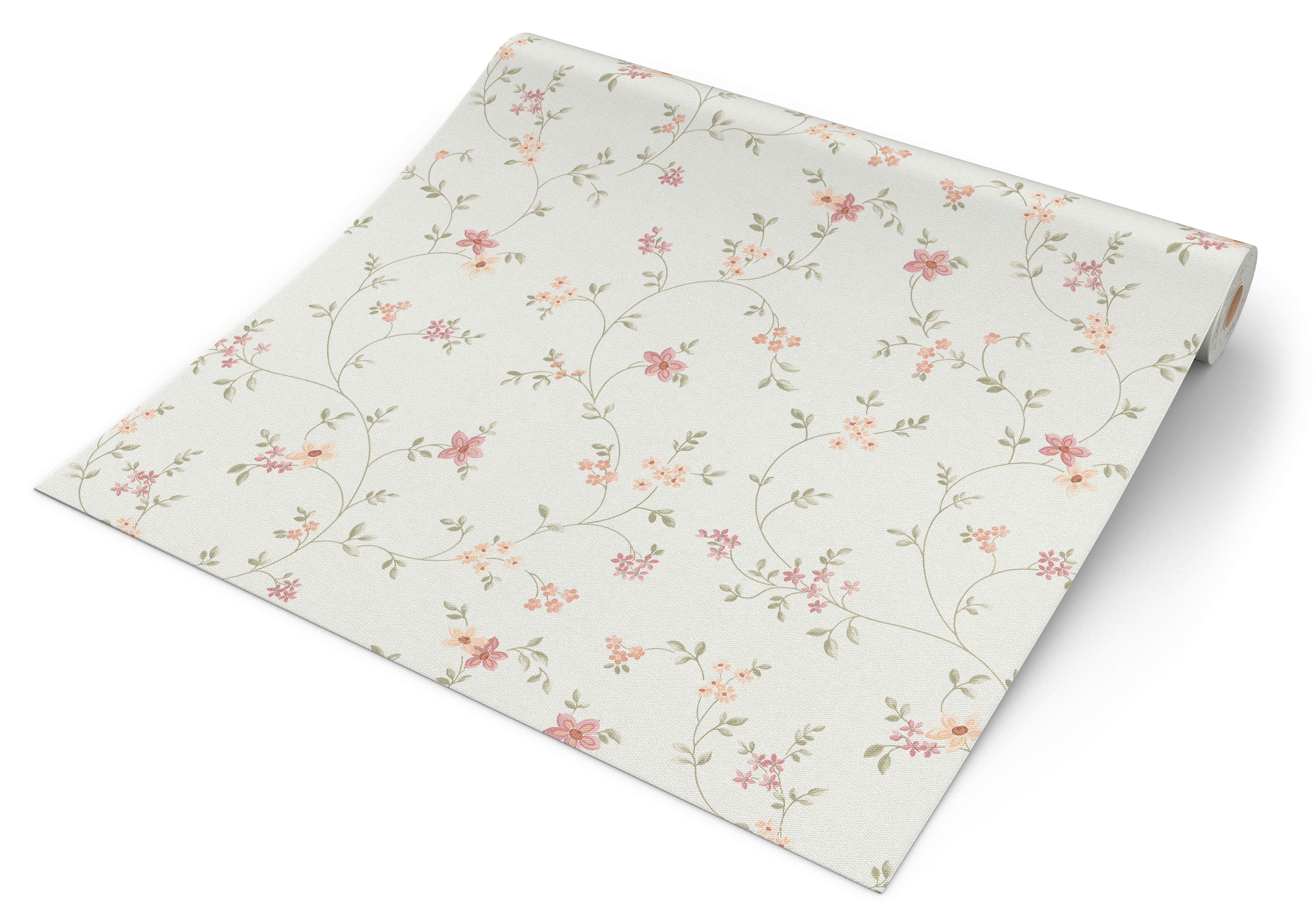Vliestapete Blumen creme bunt B/L: ca. 53x1005 cm Vliestapete_93770-1 - creme/bunt (53,00/1005,00cm)