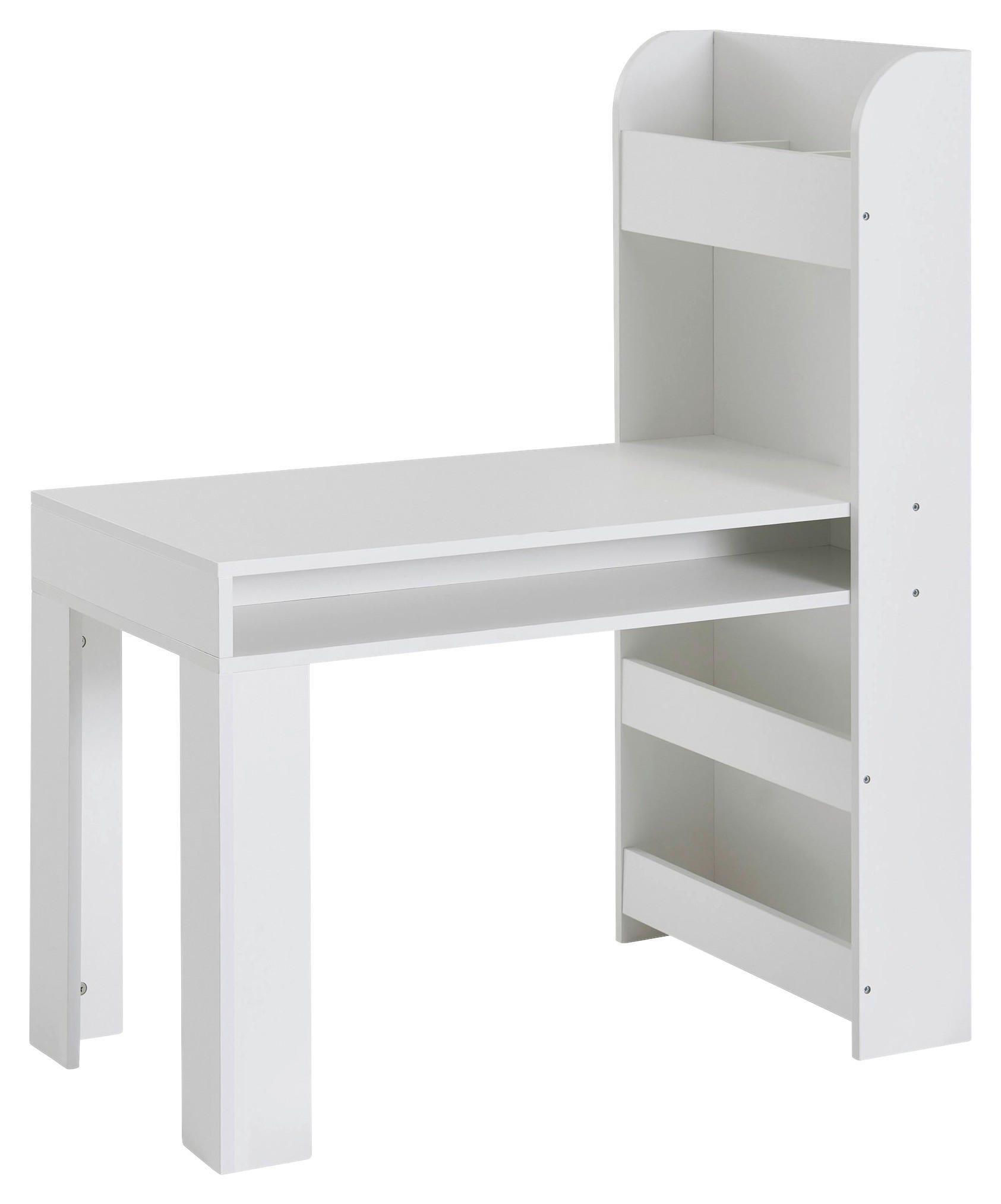 Kinderschreibtisch weiß B/H/T: ca. 90x110x50 cm Kinderschreibtisch - weiß (90,00/110,00/50,00cm) - Wohnling