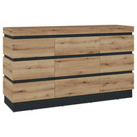 Sideboard Corte Eiche Evoke Coast Nachbildung anthrazit B/H/T: ca. 161x92,5x45 cm Corte - Eiche/anthrazit (161,00/92,50/45,00cm)