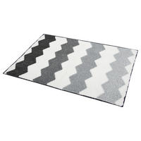 Badematte Badematte_Isa_ZickZack,60x90 - weiß/grau (60,00/90,00cm)
