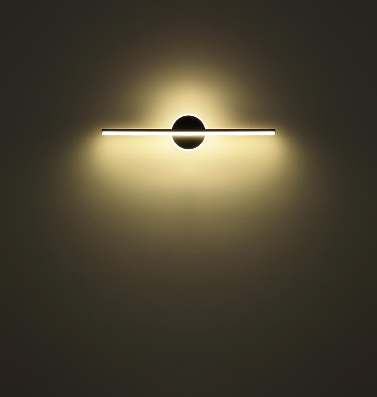 GLOBO Wandleuchte 41924S Pepe schwarz Opal Metall Acryl B/H: ca. 60,8x13 cm Pepe - schwarz/Opal (60,80/13,00cm) - GLOBO