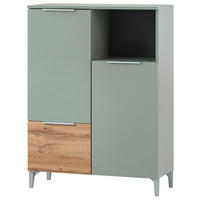 Midischrank Smilla Pistazie Eiche Landhaus Nachbildung B/H/T: ca. 80,4x109,6x31,9 cm Smilla - Eiche/Pistazie (80,40/109,60/31,90cm) - Möbelpartner