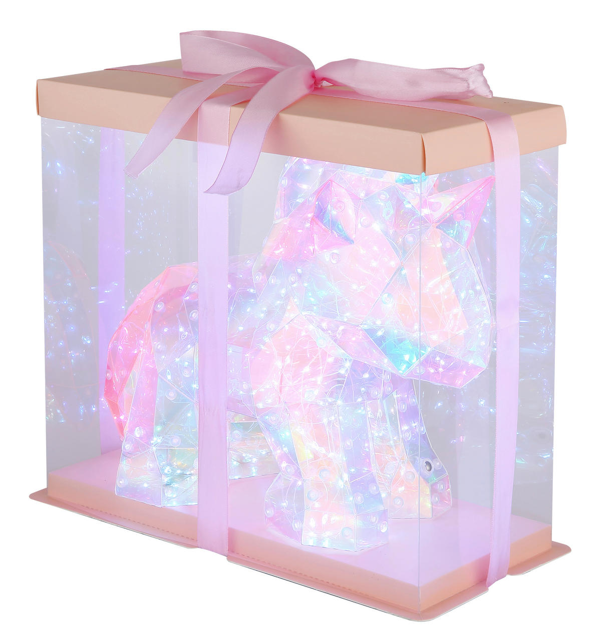 GLOBO LED-Tischleuchte BRONDAR - klar/pink (30,00/14,00/26,00cm) - GLOBO