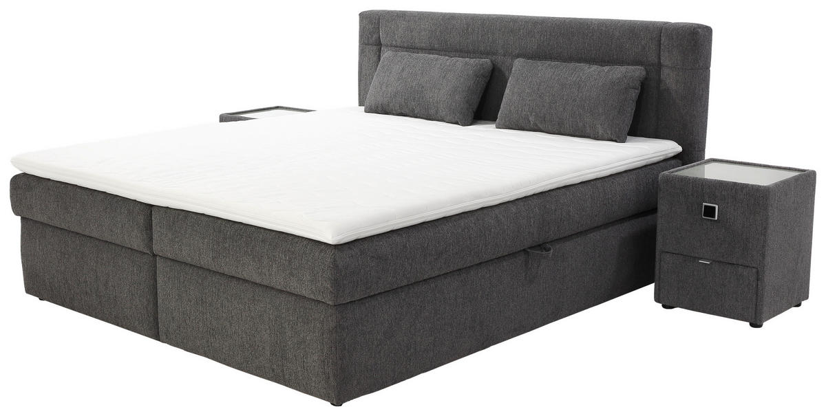 Boxbett  dunkelgrau Polly_Boxbett 24205034440900000 - dunkelgrau (190,00/106,00/216,00cm)