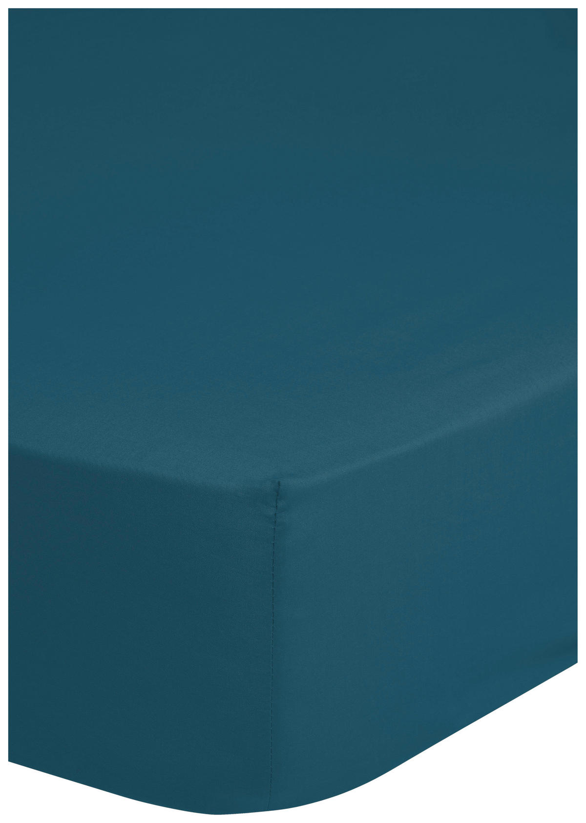 Baumwoll Spannbetttuch Satin Spannbetttuch-Satin 140x200cm - petrol (140,00/200,00cm) - HIP