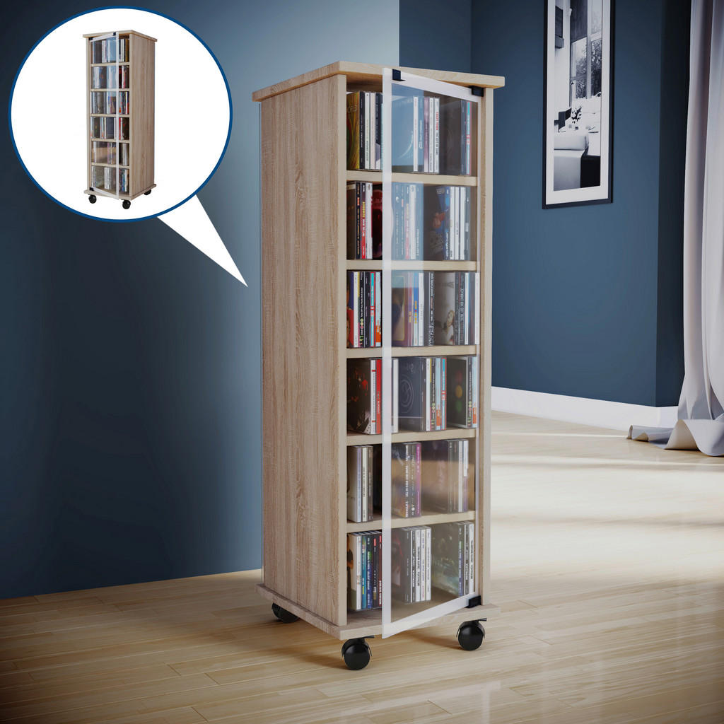 Thumbnail - Regal Valenza Eiche Sonoma Nachbildung Holzwerkstoff B/H/T: ca. 31x97,5x35 cm