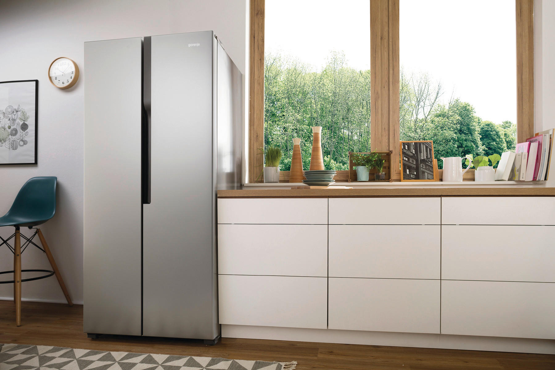 Gorenje Side-by-Side NRS8182KX grau B/H/...