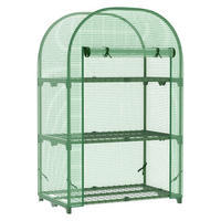 Outsunny Gewächshaus B/H/L: ca. 49x120x80 cm Gewächshaus - grün (80,00/49,00/120,00cm) - Outsunny