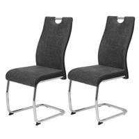 Schwingstuhl Alina S anthrazit Kunstleder Metall B/H/T: ca. 43x98x59 cm Alina S - anthrazit (43,00/98,00/59,00cm) - Hela