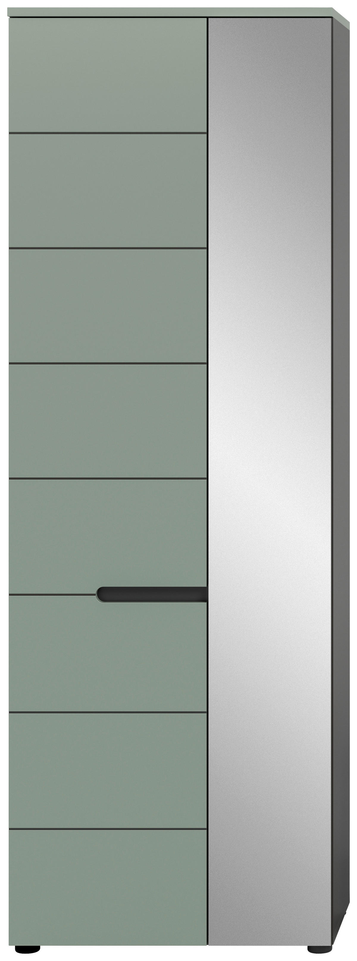 Garderobenschrank Canu grün basaltgrau Nachbildung B/H/T: ca. 190x65x37 cm Canu - basaltgrau/grün (190,00/65,00/37,00cm) - xonox.home
