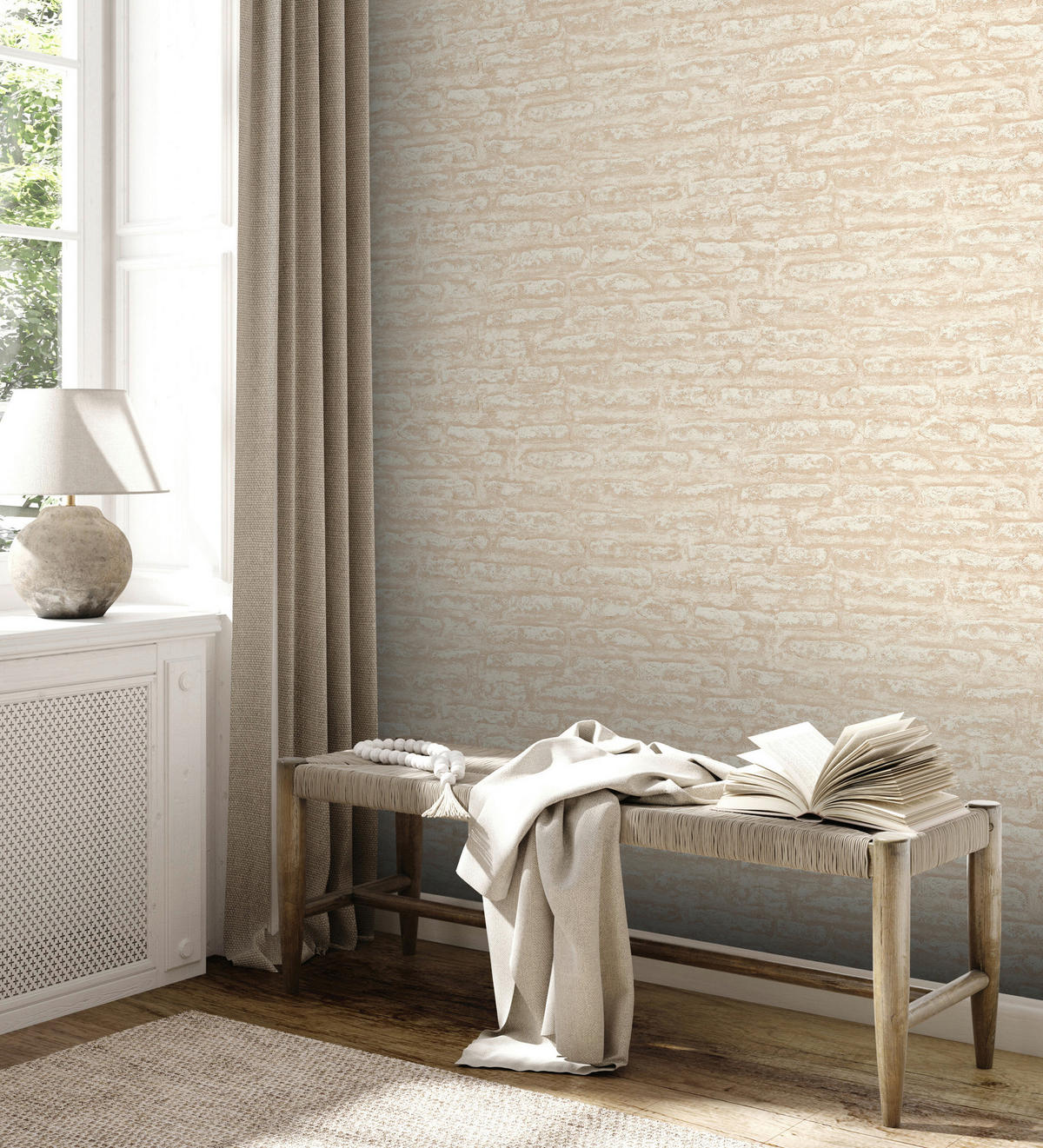 A.S.Creation Vliestapete Attractive 2 Steine beige B/L: ca. 53x1005 cm Attractive 2 - beige (53,00/1005,00cm) - A.S.Creation