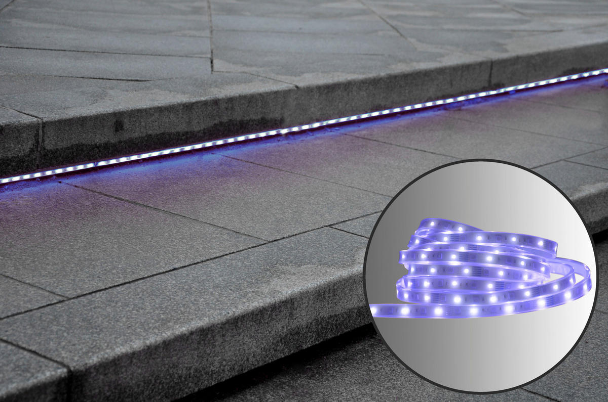 Näve Leuchten LED-Stripe 5216861 multicolor Kunststoff B/H/T: ca. 1,2x0,4x1000 cm LED Stripe outdoor 1000cm RGBW - multicolor (1,20/0,40/1000,00cm) - Näve Leuchten