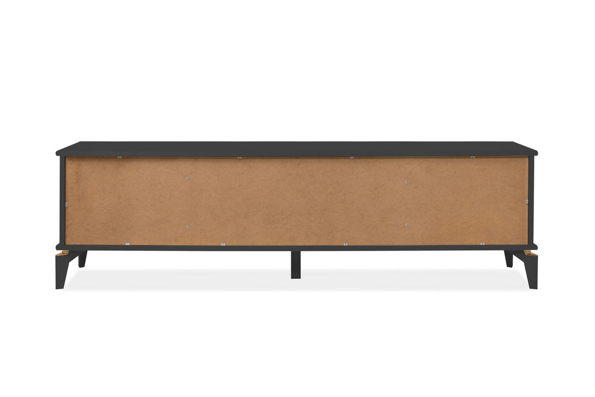 TV-Lowboard Izmir Izmir Izmir Izmir Izmir Izmir anthrazit Kupfer B/H/T: ca. 180x52x36 cm Izmir Izmir Izmir Izmir Izmir Izmir - anthrazit/Kupfer (180,00/52,00/36,00cm)