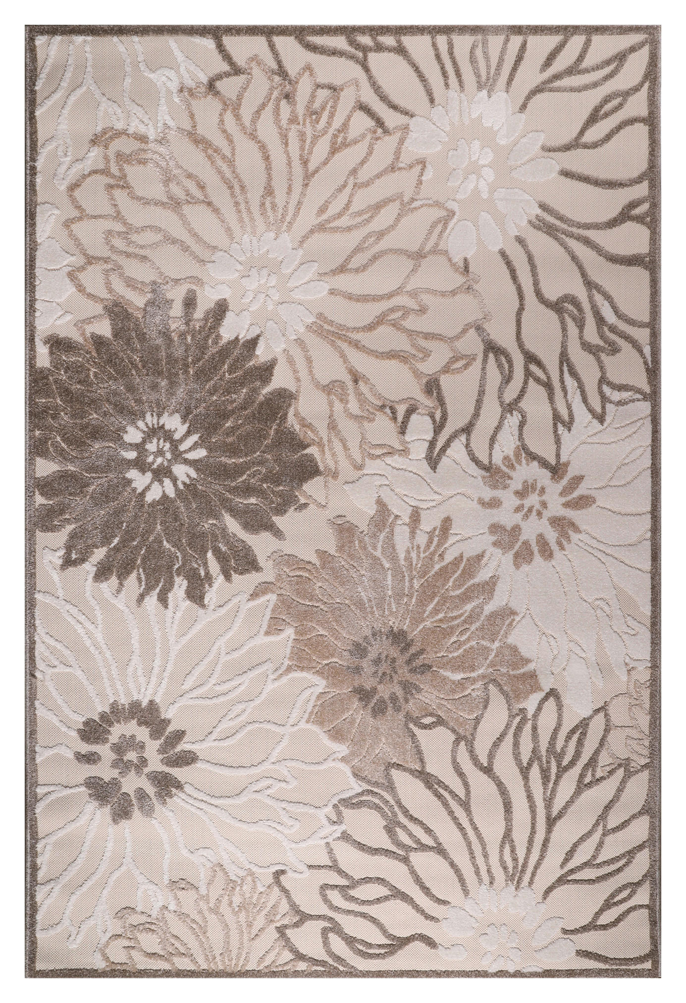 Sanat Outdoorteppich FLORAL creme B/L: ca. 200x290 cm