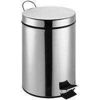 POCOline Treteimer silber Edelstahl B/H/L: ca. 20,5x28x20,5 cm Treteimer 5l - silber (20,50/20,50/28,00cm) - POCOline