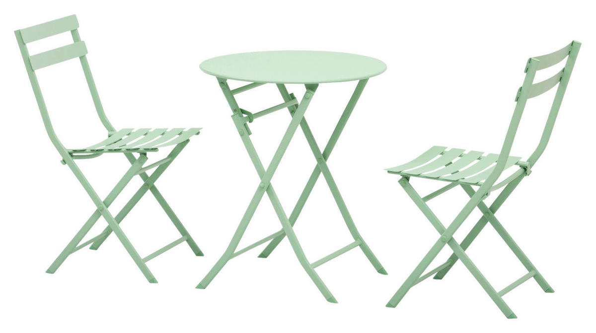 Outsunny Gartenmöbel-Set mint Metall Gartenmöbel-Set - mint - Outsunny